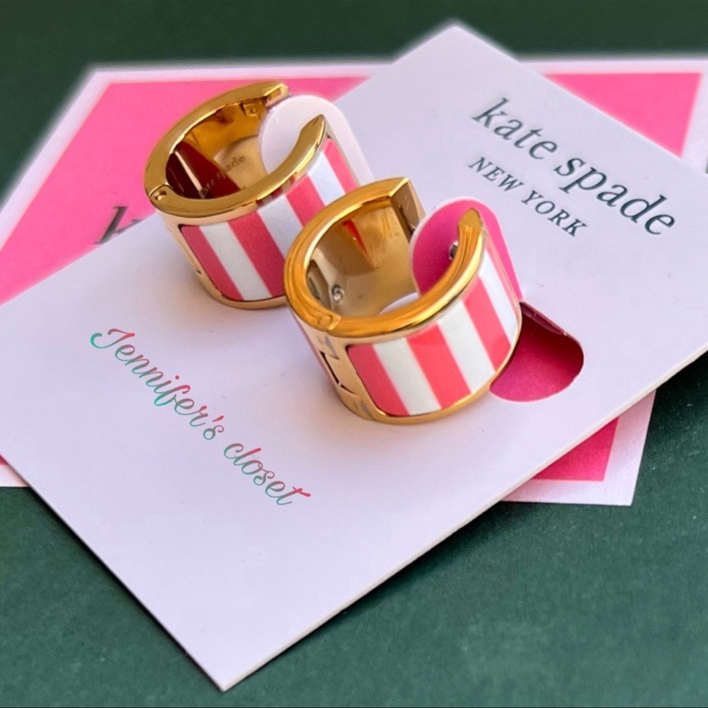 Kate Spade Huggie Hoop Earrings / NWT
